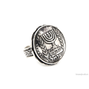 Перстень из Израильской монеты - Лира 1963-1984, Украшения из монет ручной работы